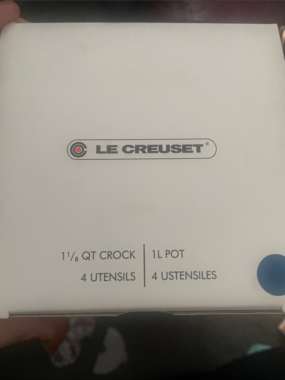 Le Creuset Stoneware 5pc. Utensil Crock - Marsielle (blue) - Picture 4 of 4